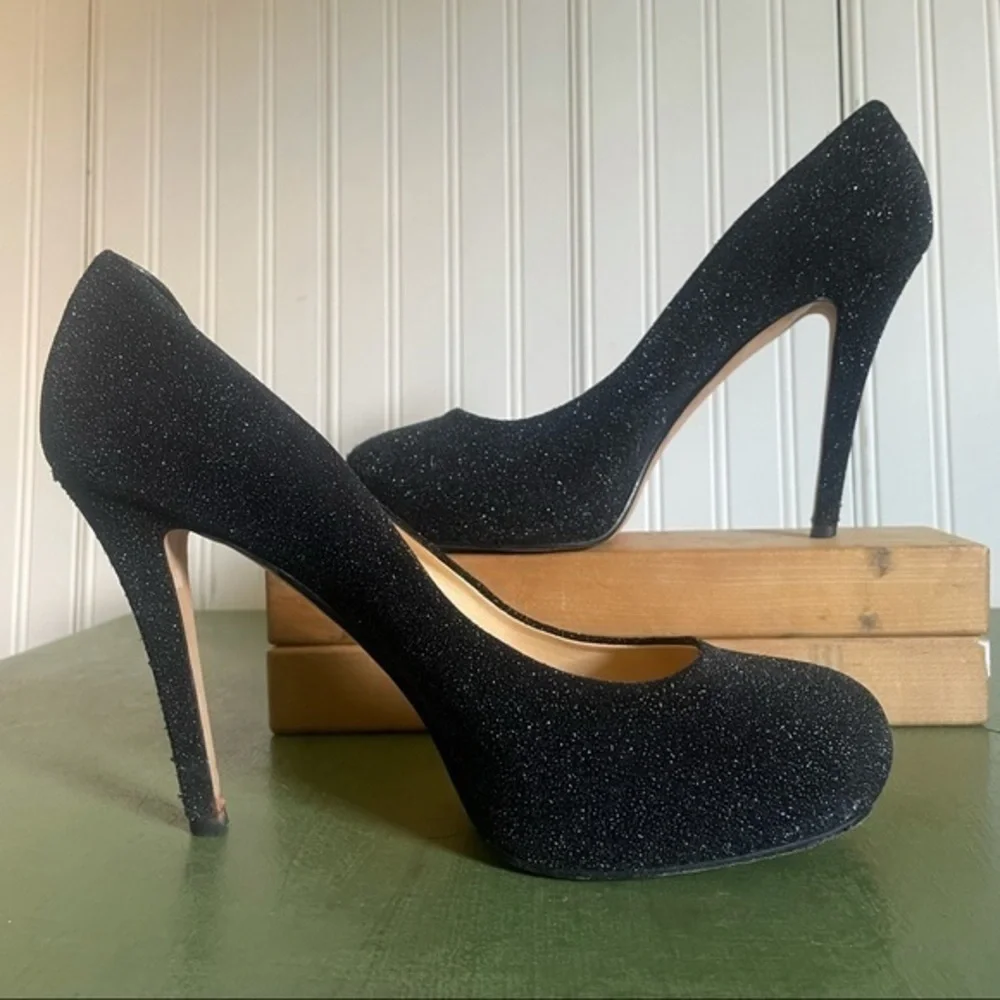 Kate Spade LORI Sugar Suede Sparkly Heels